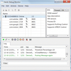 Dalvik Debug Monitor screen capture