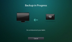Backup as viewed on PlayBook