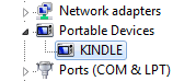 Kindle now recognized