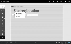 Adding initial fields to Proto wireframe and cusotmiziing them