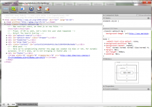 Debugging my web page as seen by the smartphone