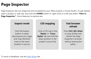 Visual Studio 2011 Page Inspector