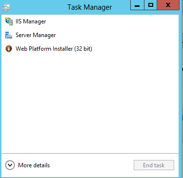 Task Manager Initial View