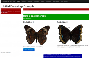 Examples of what one can do with Bootstrap