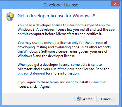 Developer license required