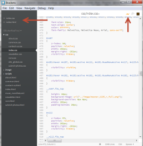 Overview of Brackets interface