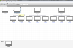 Initial Site Map with Master Page