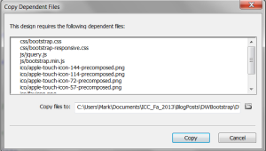 Copying Dependent Files