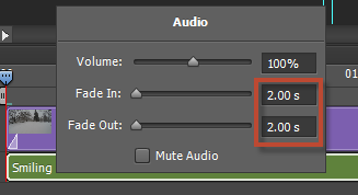 Fading audio in and out