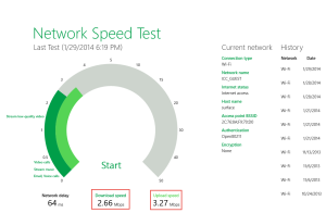 Another speed test on campus