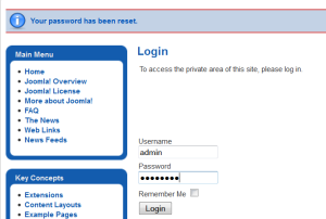 Password Now Reset