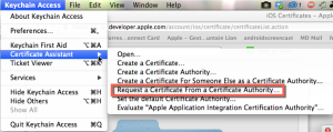 Request a Certificate