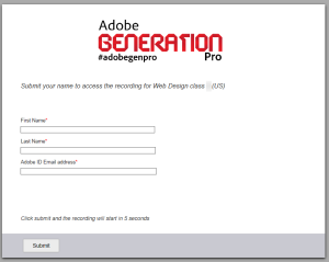 Adobe FormsCentral form