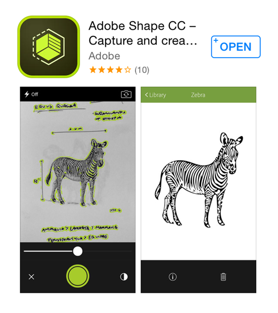 Adobe Shape app