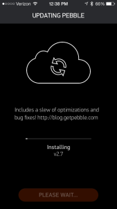 Updating Pebble OS