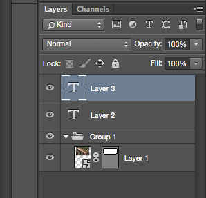 Layers in Photoshop