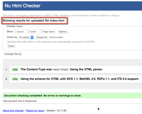 Floid code validates as HTML5