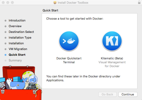 Docker installation on a Mac