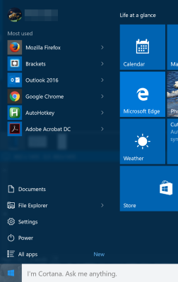 Start Menu Returned