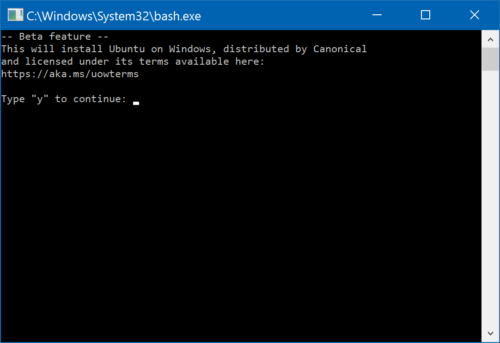 Installing Bash for the first time