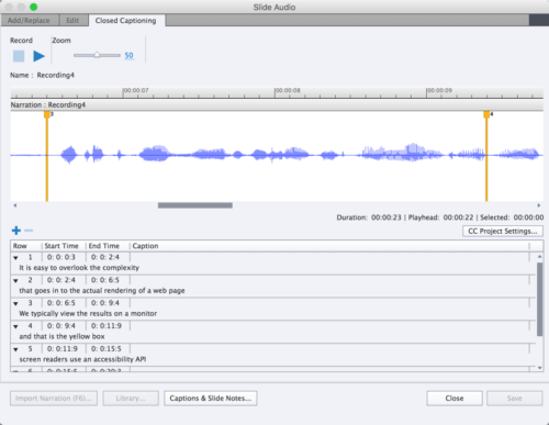 Closed Captioning in Captivate