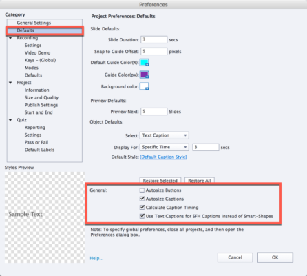 Captivte Project Setting