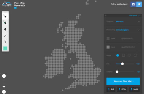 Pixel Map of the UK