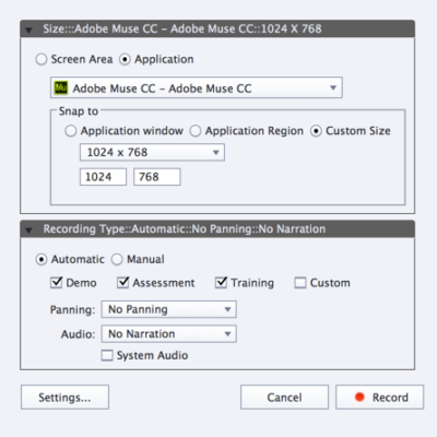 Creating a software simulation with Captivate