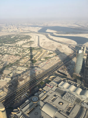 Afternoon shadow cast by Burj Khalifa