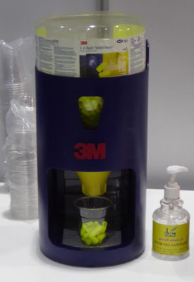 Ear Plug Dispenser for competitors