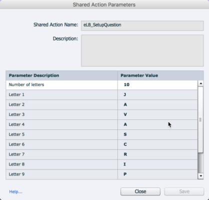 Variables being defined