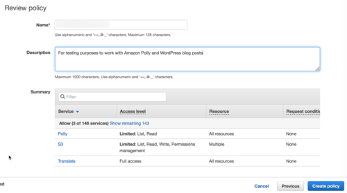 Screen capture creating the plugin for the Polly user