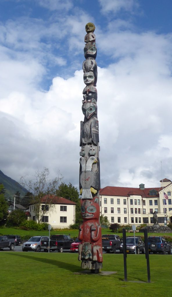 Totem pole at Totem Park, Sitka