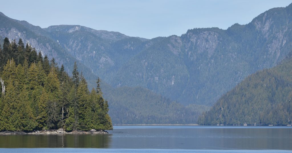 View of the inside passage as we cruised past British Columbia.