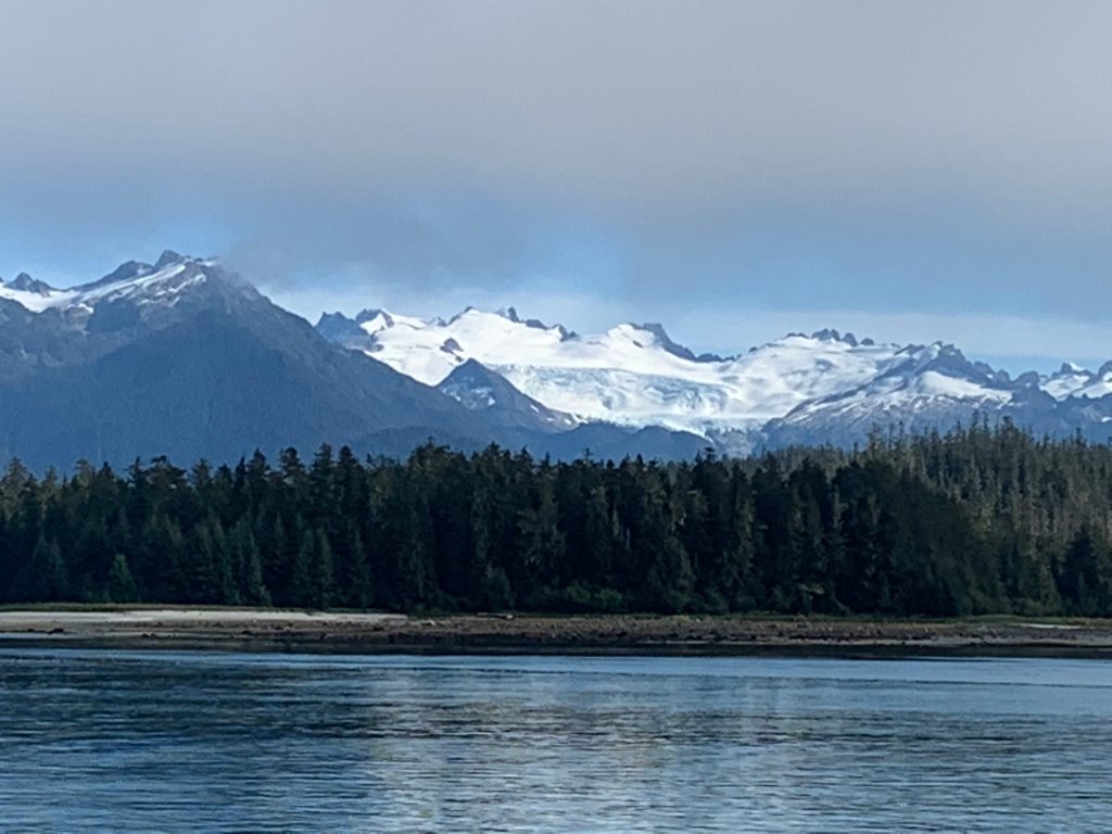 Mountains to the north of the Alaska Marine Highway